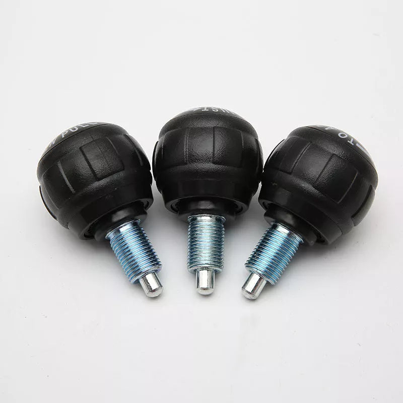 Spherical Rotating Pull Pin Spring for fitness equipment in black and red