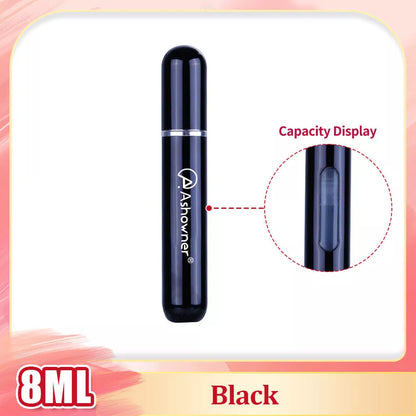 Mini Portable Perfume Bottle Spray in various colors and sizes for on-the-go fragrance