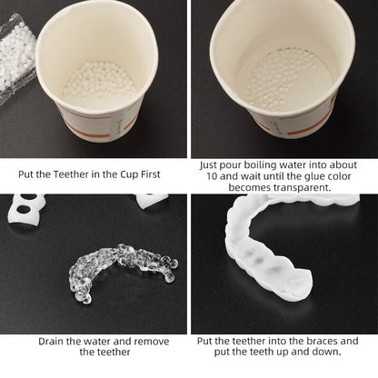Bagged Household Teeth Repair Solid Hot-soluble Teether for temporary dental gap fixes