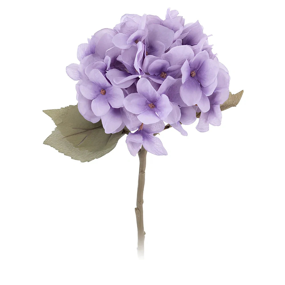 36cm artificial hydrangea branch with 16cm flower head in coffee brown colour