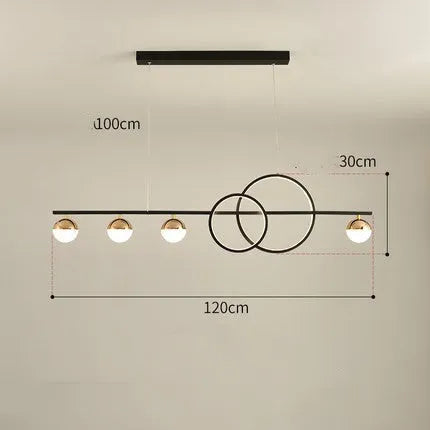 Rectangular aluminium ceiling lamp in black or gold finish, with remote control for dimming, sizes 80cm 95cm 120cm