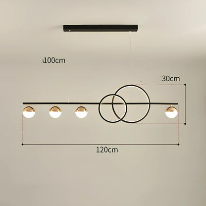 Rectangular aluminium ceiling lamp in black or gold with remote control for dimming and colour adjustment