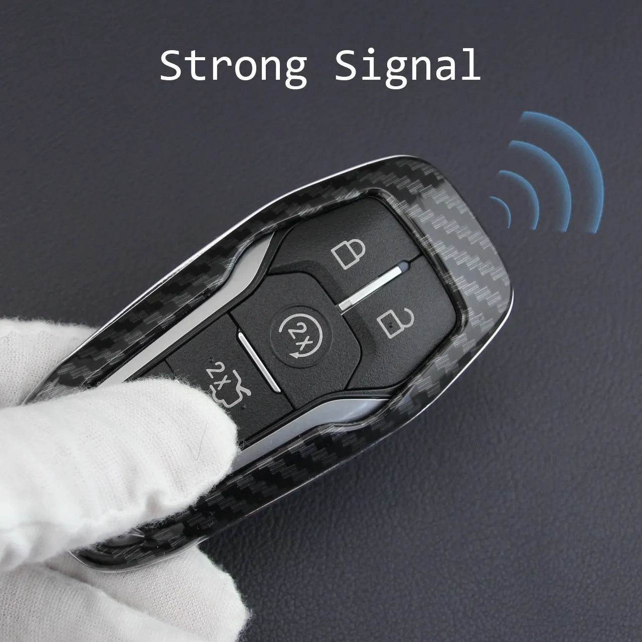 Plastic remote control protective shell for car keys in two colour options.