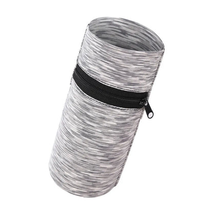 Sports arm bag with adjustable strap showing multiple colour options including striped patterns
