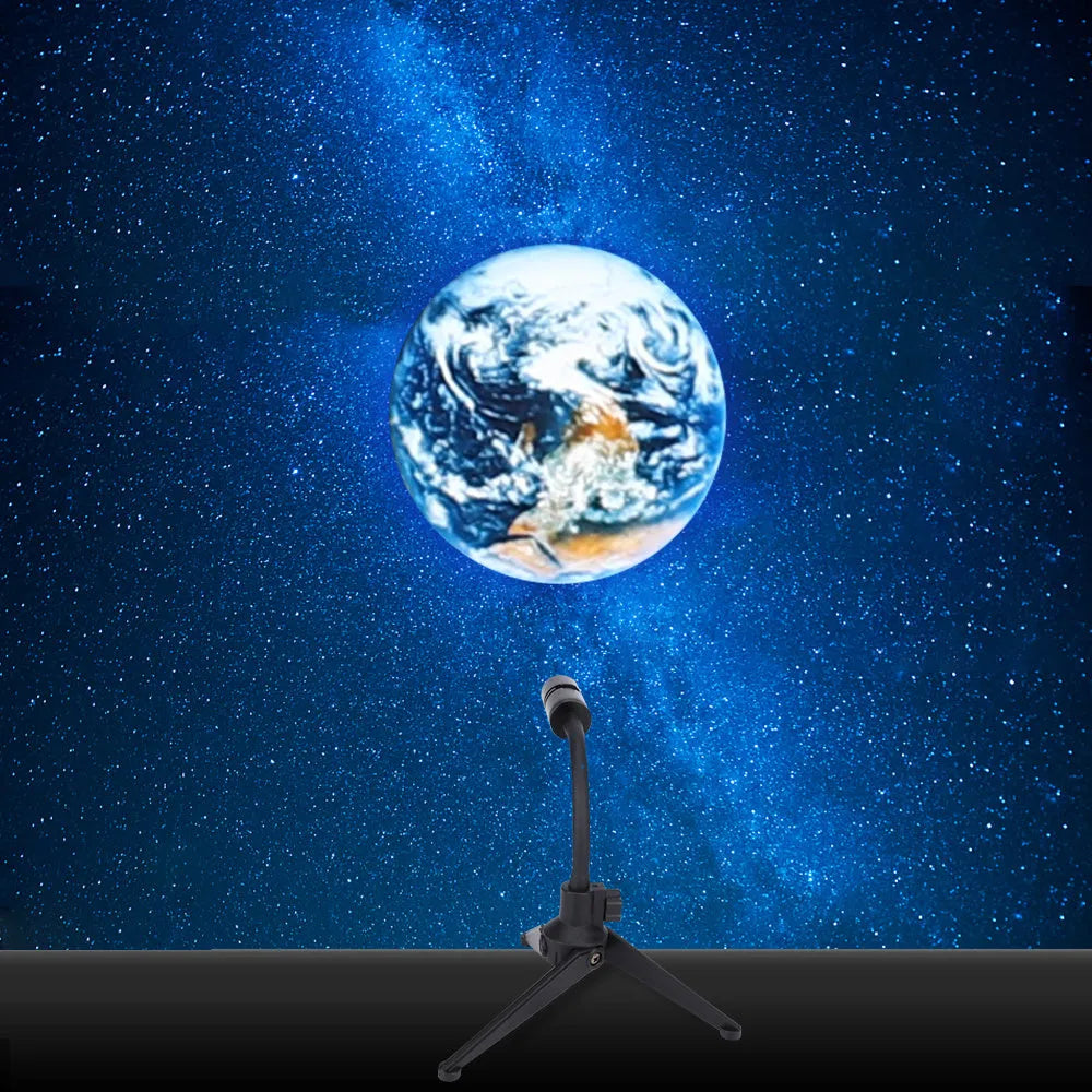 Earth projection night light LED lamp 5W and below with Earth Moon styles and tripod options