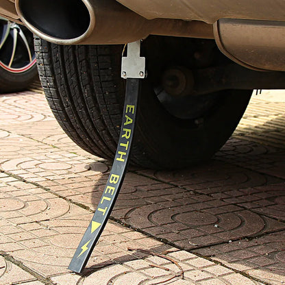 370mm black car electrostatic grounding chain with rubber housing and copper conductors for vehicle static control
