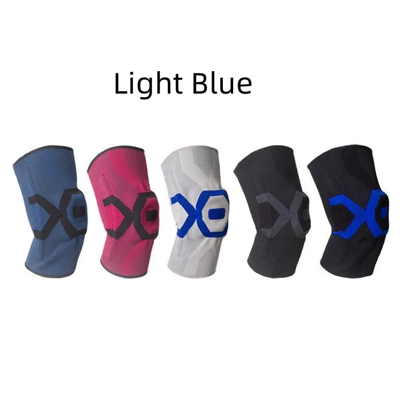 Men's silicone knee pads for sports protection in multiple colour options