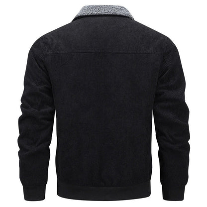 Warm fleece jacket with pockets in various colors, designed for men's cold weather fashion and comfort.