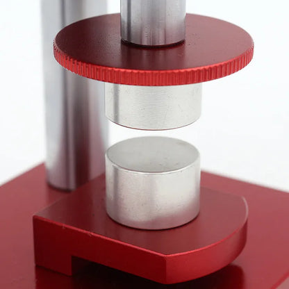 Watch repair spiral cap presser with 20 plastic moulds for back cover installation