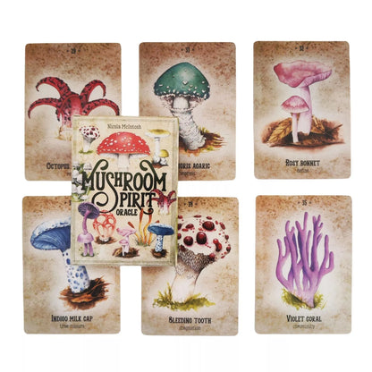 Mushroom Spirit Oracle Card Game for cognitive development and fun
