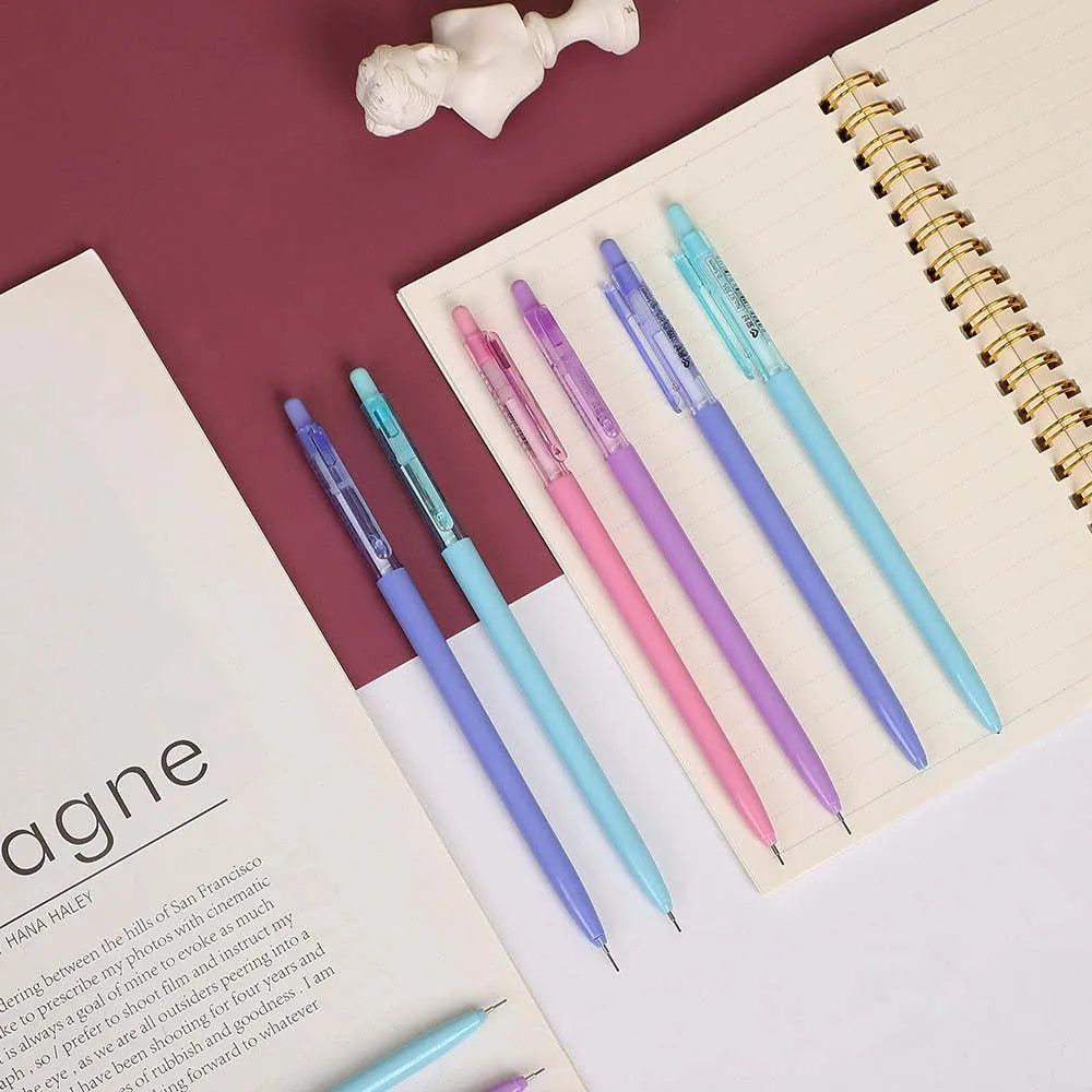 Macron Morandi mechanical pencil set, 8 plastic pencils in four colours, 0.5mm and 0.7mm, 153mm long