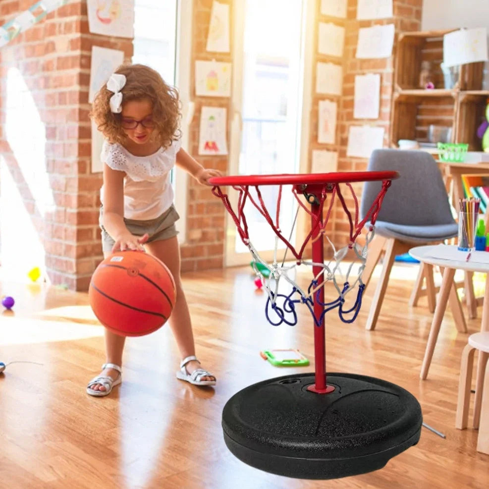Water basketball hoop with 70×30cm playing area and 23×17.5cm basketball target for pool games