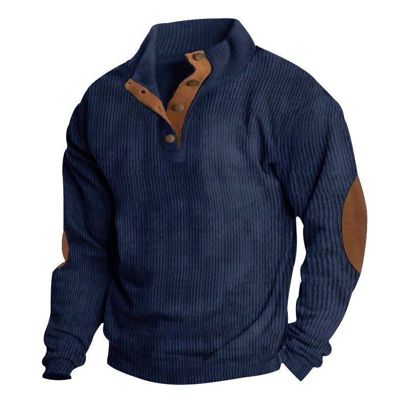 Comfy Corduroy Stand Collar Sweater in various colors for stylish and comfortable wear