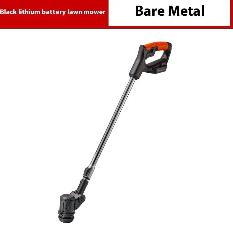 Portable weeding machine with bare metal construction showing 1300mm length and garden application