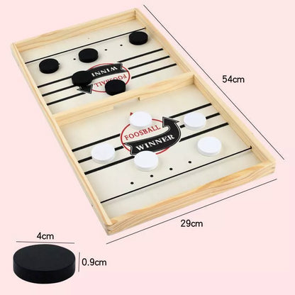 Wooden Parent-Child Collision Chess Set with 10 pieces for family fun