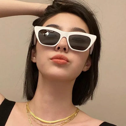 Retro Cats' Eye Sunglasses in various colors with resin lenses and acetate frame