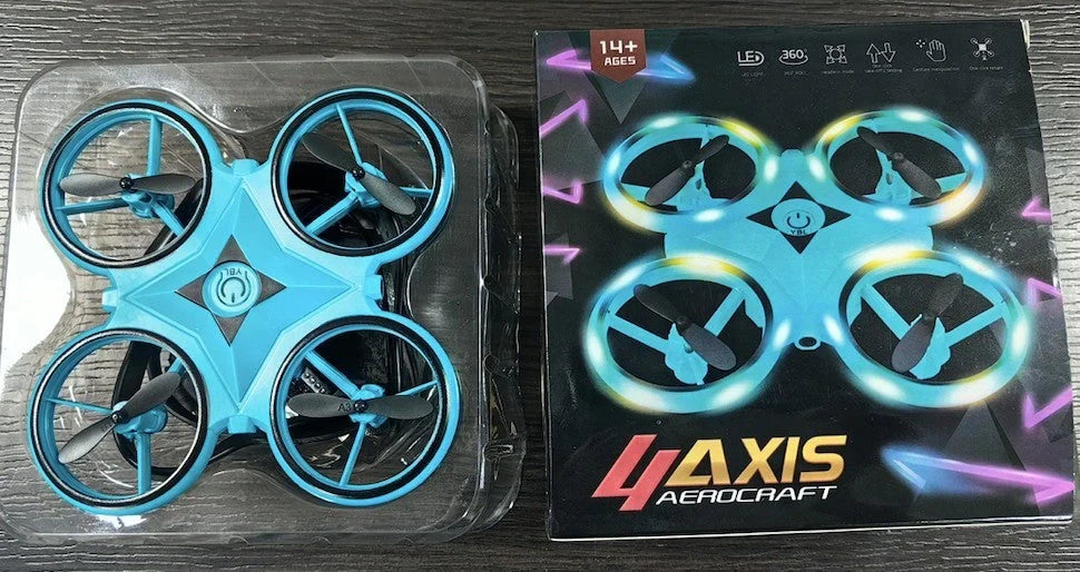 Quadrocopter UFO Induction Flying Saucer with gesture remote control and LED lights