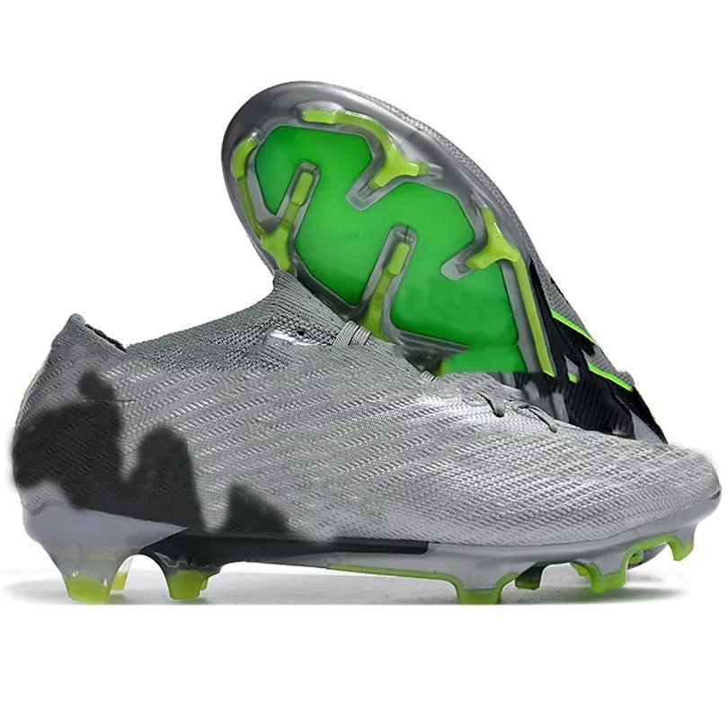 Men's waterproof knitted soccer shoes with full air cushion, sizes 39-55