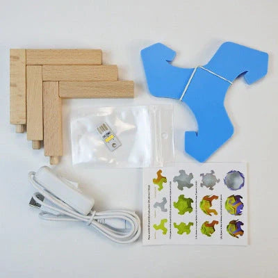 Bedside Moon Spherical Simple Small Table Lamp in various colors with USB interface