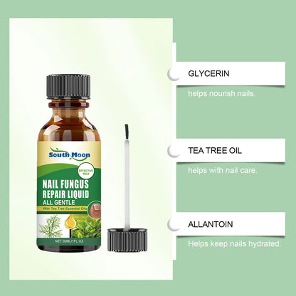 30ml bottle of tea tree oil nail fungus repair solution with liquid formula