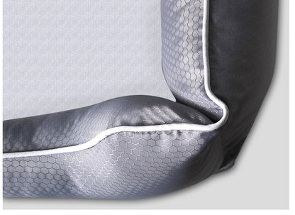 Removable dark grey dog bed with non-stick kennel base in four sizes for dogs 10-90kg