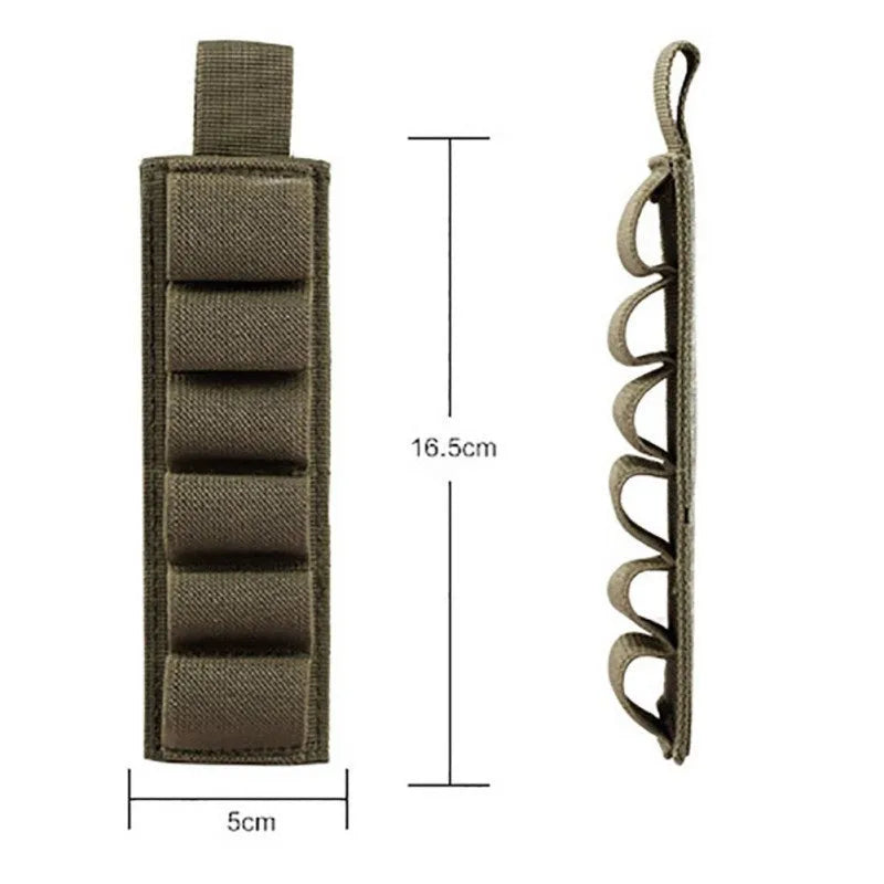 Tactical 6-hole storage sticker organiser in 1000D nylon fabric showing attachment points
