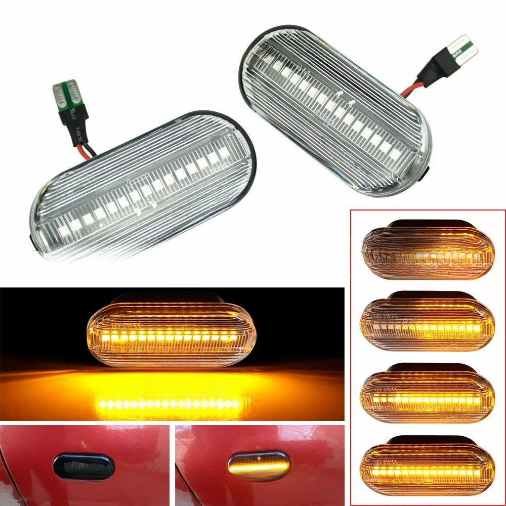 Flowing water style fender side turn signal lamp for Skoda Octavia 1U