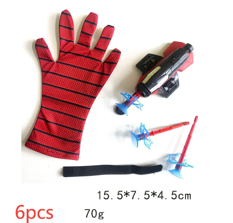 Green Spider Launcher wrist toy with transmitter and suction gloves on adjustable strap