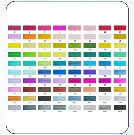 Double-headed alcohol-based oily colour animation paint pens with round and inclined tips for professional art students