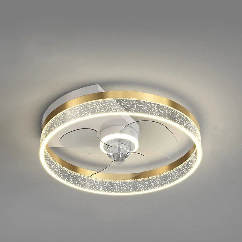 Landi modern Nordic-style LED ceiling lamp with fan for children's rooms, iron construction