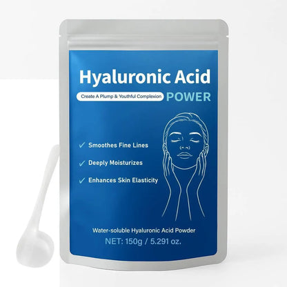 150g hyaluronic acid powder in container for DIY skincare formulation