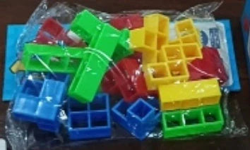 Colorful plastic stacking blocks for kids and adults, perfect for learning and family games