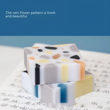 Rubber eraser brick for clean pencil mark removal