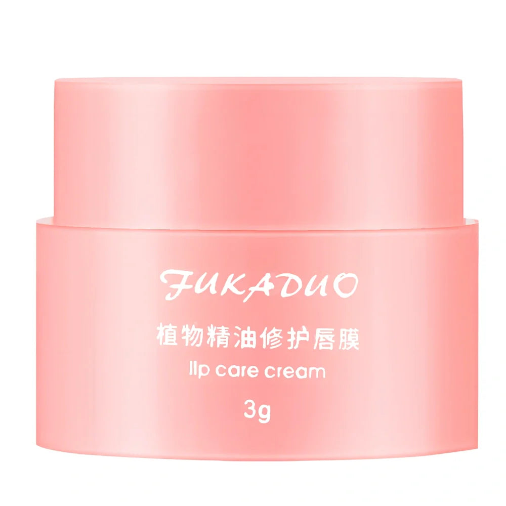 Jelly Lip Mask pot with application brush showing transparent gel texture
