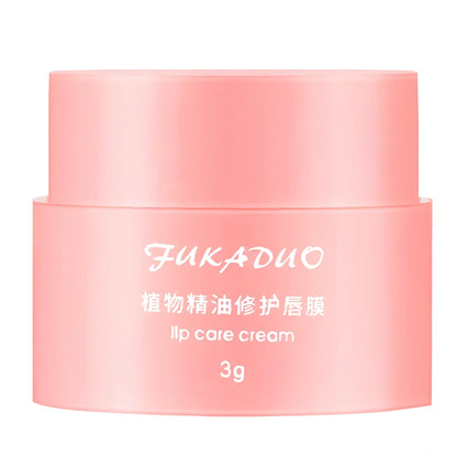 Jelly Lip Mask pot with application brush showing transparent gel texture