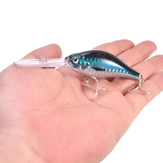 Floating Rock 10.5cm deep diving soft plastic minnow lure in multiple colours for freshwater fishing.