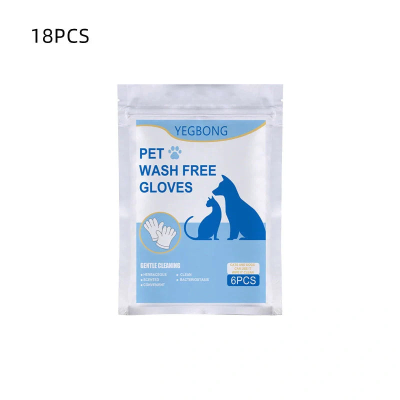Disposable aluminum foil pet gloves for easy and hygienic pet care