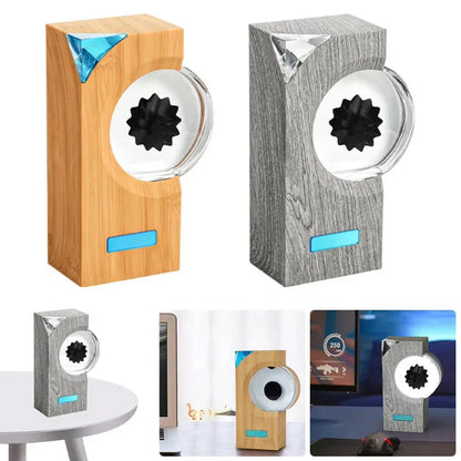 A magnetic fluid speaker that dances to the rhythm of music, creating a mesmerizing visual display