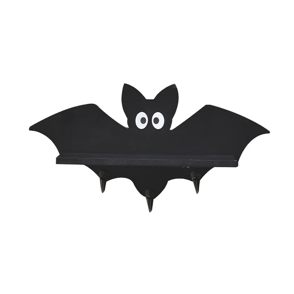 White pine animal-shaped wall shelf measuring 35cm wide by 17cm high on wall