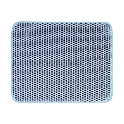 Waterproof cat litter mat with honeycomb design for easy cleanup