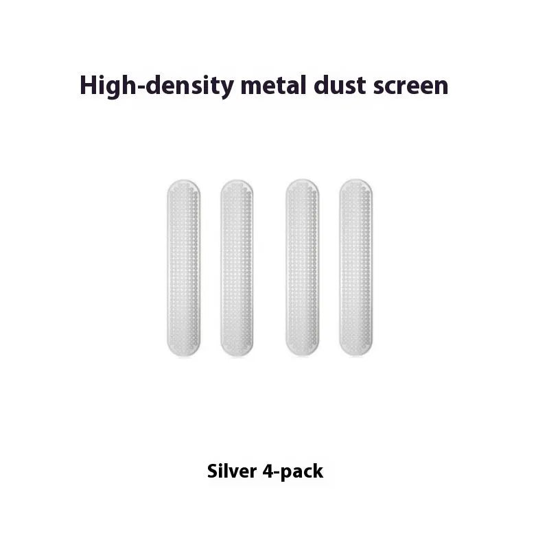 Metal dustproof net for RED MAGIC 10 Pro and 8/9 series phones, black and silver, 4 pack