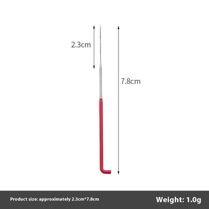 Wool felt stamp pin handicraft tool with oil-free needles in 9.0cm, 8.6cm and 7.8cm lengths and multiple needle types