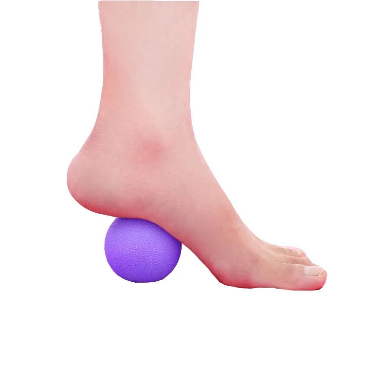 Green TPE massage ball for muscle relaxation with 6.1cm diameter