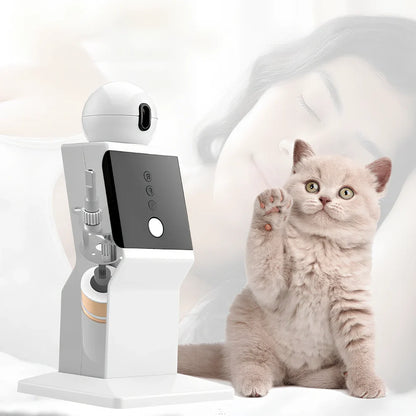 Pet robot with moving smart toys for cats, ABS plastic construction, 6-8 hour operation