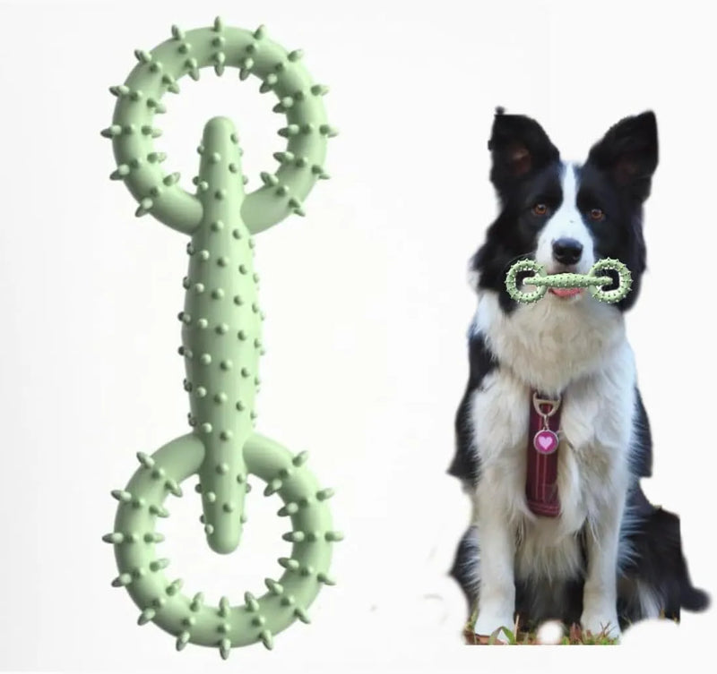 Dog chew toy ring TPR safe chew board for dog puppy teething stick, 16cm diameter pet toy designed for teething relief and interactive play, available in blue, green, pink