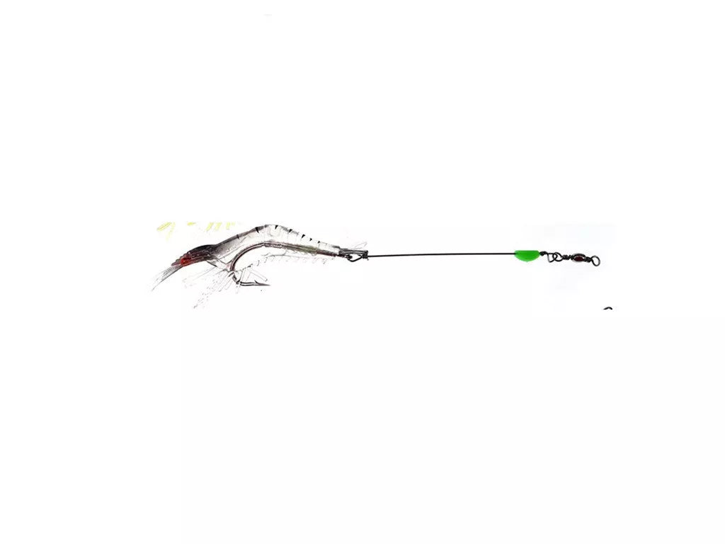 SK-46 Shi Hang Shrimp fishing lure with hook in various colors for river fishing