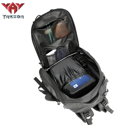 45-litre camouflage tactical backpack with 600D polyester construction for mountain climbing