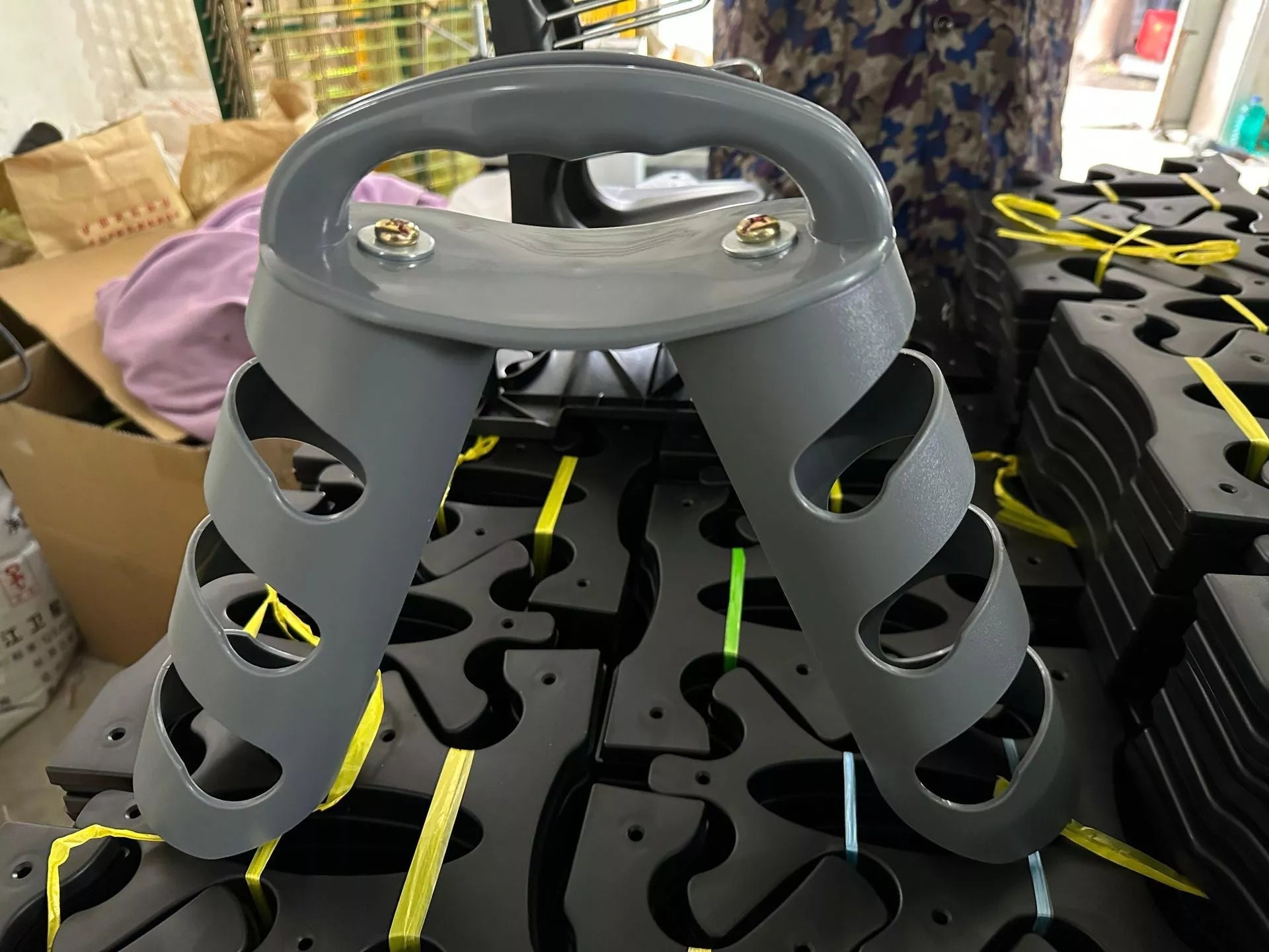 PVC Fitness Dumbbell Rack Holder for home gym organization