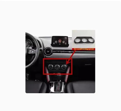 Aluminium alloy steering wheel decorative stickers in brushed red, silver, and blue transparent button designs