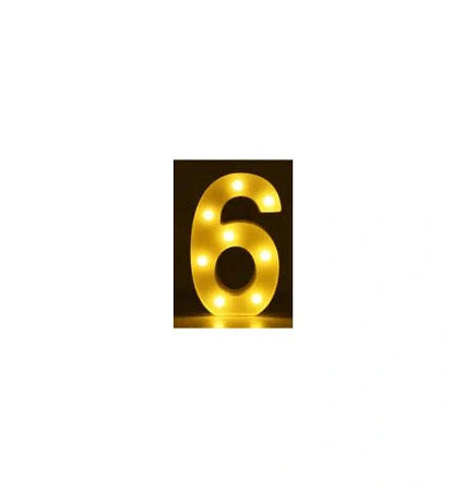 Luminous LED Letter Number Night Light with remote control for weddings and parties